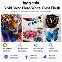Encre UV DTF pour verre, métal, plastique, bois, acrylique, impression par transfert d'autocollants, encre de transfert UV DTF pour tête d'impression Epson I3200 XP600
