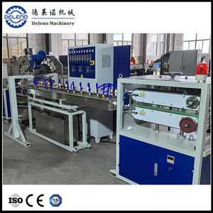 자동 단일 나사 압출기 <span class=keywords><strong>PVC</strong></span> 섬유 강화 호스 기계 에너지 공급 파이프 연질 플라스틱 압출 편조 파이프 - Product Image 2