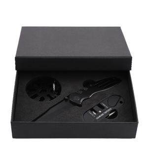 Bochen التكتيكية قابلة للطي أسود الألومنيوم متعددة الوظائف جيب الفولاذ المقاوم للصدأ أدوات المبرئ DIY OEM قابلة للتخصيص - Product Image 1