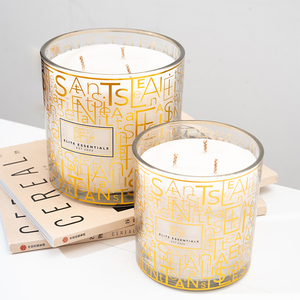 AIKUN Luxury Soy Wax Label Custom Fragrance Scented Candles for Home Decor Spa Meditation Wedding Room - Product Image 1