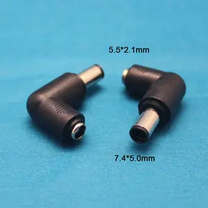 Adapter Plug Converter 5.5mm x 2.1mm Female Plug to 7.4mm x5.0mm with Pin Male Plug
