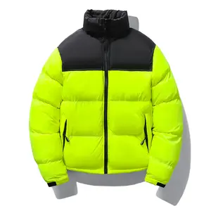 2022 High quality custom logo puffer jacket quilted padded jacket winter bubble jacket men