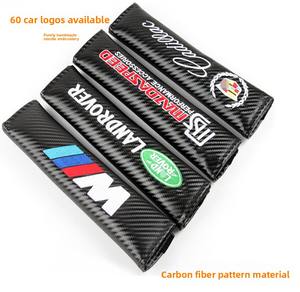 कार प्रतीक सुरक्षा बेल्ट एकल बिंदु कंधे पैड नायलॉन सार्वभौमिक फिट कवर आंतरिक सजावट - Product Image 2