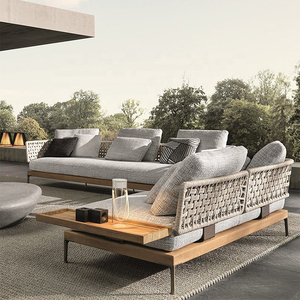 Set di Divani <span class=keywords><strong>da</strong></span> <span class=keywords><strong>Giardino</strong></span> <span class=keywords><strong>in</strong></span> <span class=keywords><strong>Rattan</strong></span> PE, Sedie Lounge per Esterni, Set di Divani <span class=keywords><strong>in</strong></span> Alluminio per Hotel, Patio, Set di Divani Moderni <span class=keywords><strong>in</strong></span> Legno di Teak - Product Image 1
