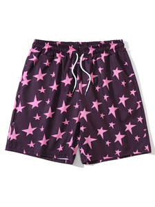 Shorts de plage décontractés en tissu tissé grande taille pour hommes, vêtements de sport d'été pour hommes, commerce électronique transfrontalier, shorts pour hommes - Product Image 3