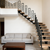 Main courante d'escalier moderne en acier inoxydable en forme de U, motif diamant, couleur personnalisée, balustrade décorative en fer forgé pour usine
