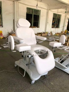 Electric Massage <b>Table</b> PU Leather Modern Design Built-In Headrest 3 Motor Metal Frame Commercial Salon <b>Height</b> <b>Adjustable</b> - Product Image 3