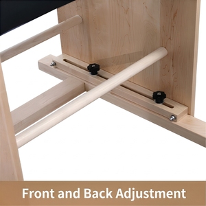 Baril d'escalade Pilates multifonctionnel en <span class=keywords><strong>bois</strong></span> d'érable, écologique, durable et réglable, pour l'entraînement de renforcement du tronc en studio - Product Image 5
