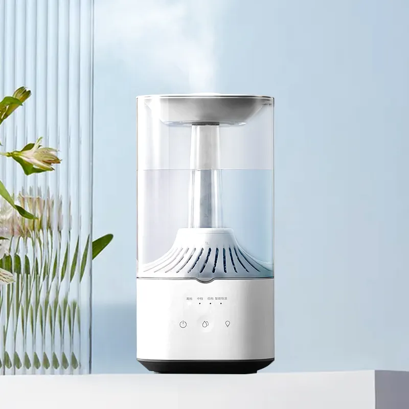 2022 Humidifier Top Filling Electric Smart House Large Big Humidificateur 4 L Liters Home Uv Air Cold Mist Ultrasonic Humidifier