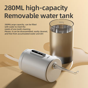 Molde privado 280ml tanque IPX7 inalámbrico eléctrico agua hilo <span class=keywords><strong>dental</strong></span> Limpieza de dientes viaje portátil hogar Waterpick <span class=keywords><strong>Dental</strong></span> irrigador Oral - Product Image 3