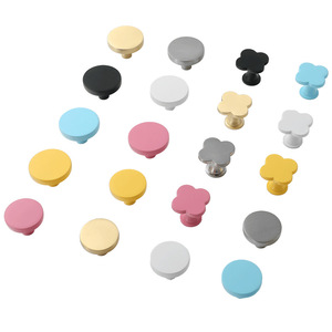 Modern Round Drawer <b>Knobs</b> Zinc Alloy Durable For Children's Furniture - Product Image 5