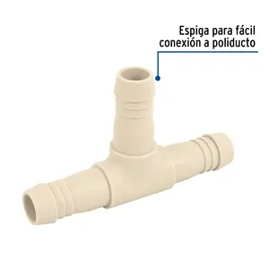 5 unités Té Insert 1 'Polypropylène Foset Garden Water Connector Box - Product Image 2