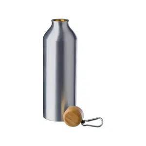 Borraccia in alluminio 750ml con bambù, merchandising sostenibile - Product Image 2