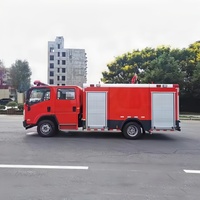 Nouveau camion-citerne de lutte contre les incendies Isuzu 4x2 diesel, réservoir d'eau de 5000 L, système de pompage à jet, véhicule de sauvetage d'urgence
