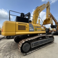 Excavatrice Komatsu 450 d'occasion, faible nombre d'heures de travail, performances fiables, matériel de construction