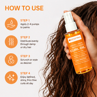 Marca Privada, Sin Sulfatos, a Base de Hierbas, Acondicionador para Cabello Rizado, Hidratante, Suavizante, Nutritivo, Antiencrespamiento, Repara el Cabello Dañado