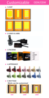 Lampu depan mobil G9 360 derajat 12 sisi 360-6P H1 H3 H7 H4 9005 HB3 9006 HB4 H11 COB lampu depan otomatis bohlam kabut