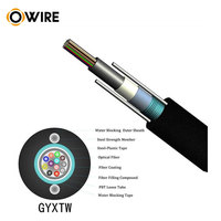 Câble à fibres optiques OWIRE GYXTW-(2-24)C, durable, blindé léger, gaine en HDPE, connecteur SC UPC, réseau de base TCP, stable