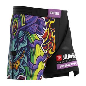 Pantalones Cortos de Gimnasio Nogi Grappling Judo High Slit Ghost Face Warrior para Boxeo, Muay Thai, MMA al por Mayor - Product Image 2