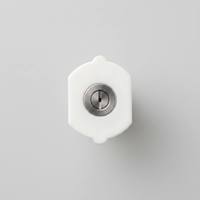 Embout de buse codé par couleur blanc à 40 degrés en acier inoxydable 304 pour le nettoyage de grandes surfaces