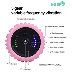 Ensemble De rouleaux De mousse vibrants pour Massage électrique, OEM/ODM, Logo personnalisé <span class=keywords><strong>EVA</strong></span> - Product Image 4