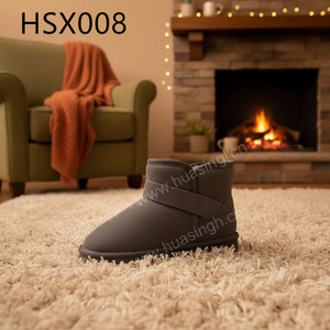 <span class=keywords><strong>Botas</strong></span> de Nieve ZYF, Resistentes y Preparadas para el Invierno, de Gamuza y Cuero, en Negro/Gris/Marrón, Corte Bajo/Medio, Súper Cálidas, con Lana Real, Modelo HSX007 - Product Image 3