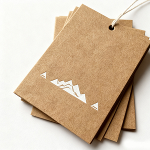<strong>Custom</strong> Eco-Friendly Hanging Labels Kraft Paper Printed Black <strong>Hang</strong> <strong>Tags</strong> Swing Price <strong>Tags</strong> for Shoes Jeans Clothing &amp; Jewelry Brand - Product Image 1