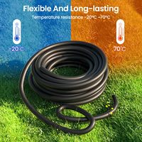 Tuyau principal d'irrigation flexible en PE avec raccords de distribution à 6 ports pour système d'arrosage des plantes de jardin