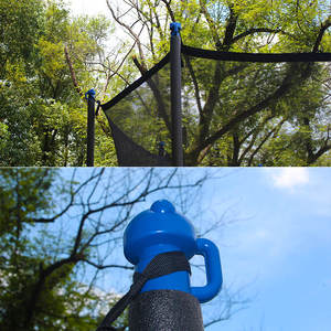 Trampoline rectangulaire Zoshine de grande capacité, orange vif, pour l'extérieur, la cour, les fêtes, les divertissements en groupe, les équipements de gymnastique - Product Image 4