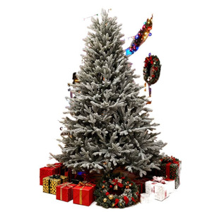 Árbol de Navidad Artificial <span class=keywords><strong>Blanco</strong></span> como la Nieve, Preiluminado, Moderno, al por Mayor, Fabricado en China - Product Image 2