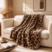 Couverture d'hiver douce en flanelle et peluche, 80*120cm, portable, motif personnalisé, prix de gros
