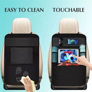 QSP143 Qeepei Organizer per Sedile Posteriore Auto in PVC Nero di Alta Qualità e Tessuto Oxford 600D, Design Semplice per Giocattoli e <span class=keywords><strong>Tablet</strong></span> dei Bambini - Product Image 3