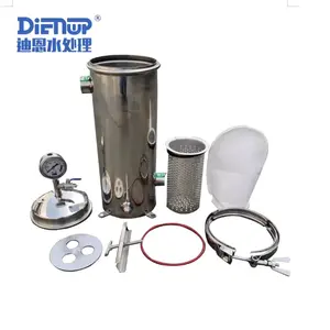 chemical application and pp plastic single high precision stainless steel bag filter housing for liquid filtration product