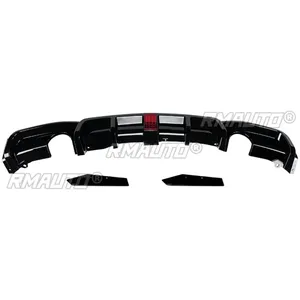 ลิ้นกันชนหลัง F30 สีดำเงา พร้อมไฟ สไตล์ MP ชุดแต่งกันชนหลังสำหรับ BMW F30 ปี 2012-2019 อุปกรณ์ตกแต่งรถยนต์ - Product Image 5