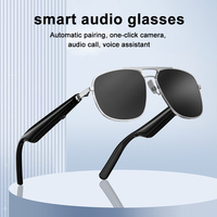 Lunettes Intelligentes Sans Fil Audio WiFi Bluetooth Étanche Contrôle Téléphone Caméra Lunettes de Soleil Connectées