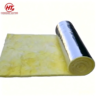 Rollos de Lana de Vidrio Centrífuga con Revestimiento de Lámina de Aluminio, Aislamiento Térmico Resistente, Rollo de Fibra de Vidrio con Lámina de Aluminio