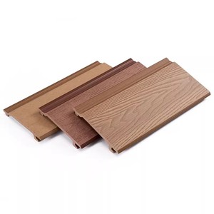 Revêtement mural extérieur en composite bois-plastique anti-UV, imitation bois, panneau mural WPC décoratif pour extérieur - Product Image 2