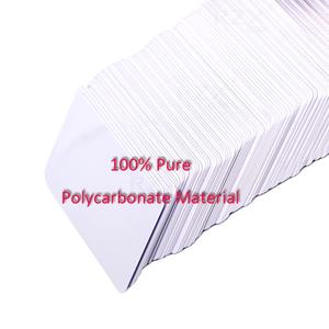 Carte d'identité vierge en polycarbonate PC <span class=keywords><strong>de</strong></span> qualité industrielle, blanche, pour imprimante laser - Product Image 1