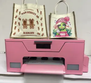 Pink Neuer A3 DTF-Drucker XP600 Wärmeübertragungsdruck-Tinten strahl drucker für Baumwoll-Nylon-behandelte Leder-Polyester 50/50-Mischungen