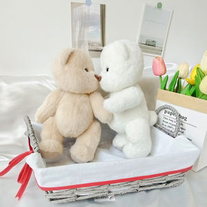 Hoogwaardige 30cm Pluche Lina Handgemaakte Beweegbare Gewrichten Teddybeer Knuffeldier Speelgoed - Product Image 3