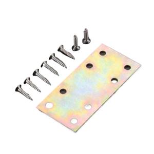 Connecteur de plaque plate 4x8 en acier laminé à froid pour meuble de rangement avec vis incluses - Product Image 1
