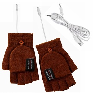 Guantes calefactables eléctricos <span class=keywords><strong>calentadores</strong></span> de manos mitones calentador recargable USB reutilizable invierno cálido calefacción portátil para deportes guantes de esquí - Product Image 6