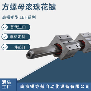 Tuerca cuadrada de esferas Rui Yijing S-GJH15 20 25 30 40 50LBH, componente de guía lineal de par medio, fabricado en España - Product Image 4