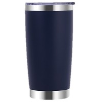 Vaso Térmico de Acero Inoxidable con Aislamiento al Vacío de 20 oz, Acabado con Recubrimiento de Plástico, Vaso de Regalo para Cerveza; Artículos para Bebidas