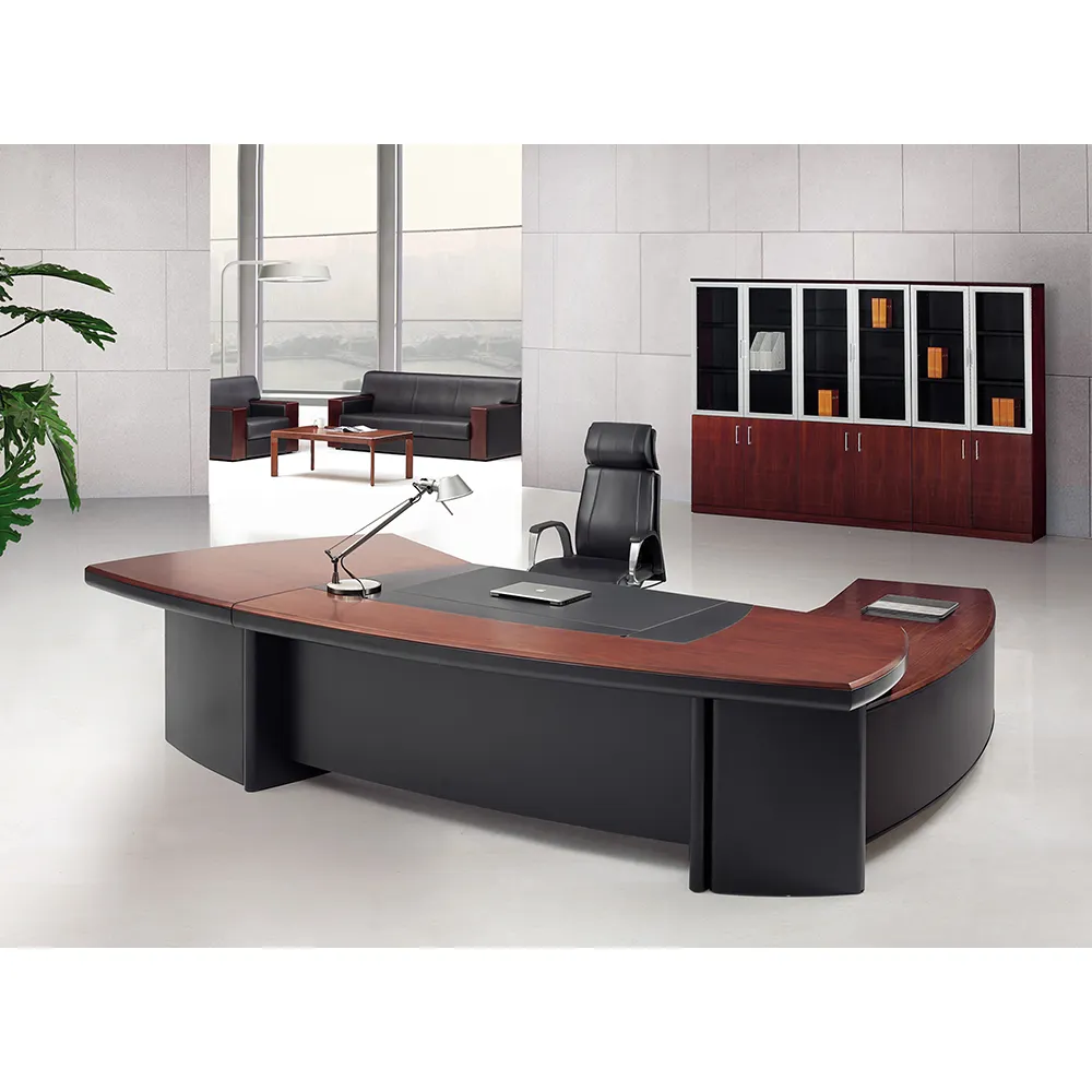 Commercial office furniture manager/supervisor computer desk customized greenguard certification solid wooden reception desk