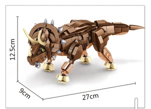 Bloques de construcción de dinosaurios urásicos para niños, juguete de ladrillos de construcción de dinosaurio lassic MOC, modelo educativo de colección de 612007 - Product Image 3