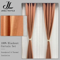 Rideau occultant intégral en polyester, ignifuge, imperméable, isolant thermique quatre saisons, à œillets, sur mesure OEM pour le Moyen-Orient