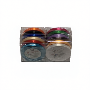 Mnj Mixed Color Gift Ribbon 1Cm X 22.5M 12Pcs Pack For Decoration - Product Image 2