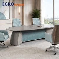 Muebles Comerciales EGROspace, Escritorio para Sala de Conferencias, Mesa de Reuniones de Lujo para Directivos, Personal y Visitantes