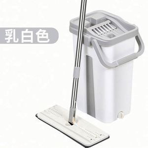 Easy to Clean Wet and Dry Separate <b>Microfiber</b> Cleaning <b>Mop</b> With Hands Free Bucket <b>Mop</b> - Product Image 4